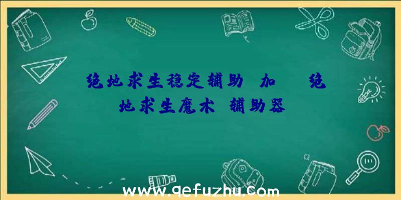 「绝地求生稳定辅助
